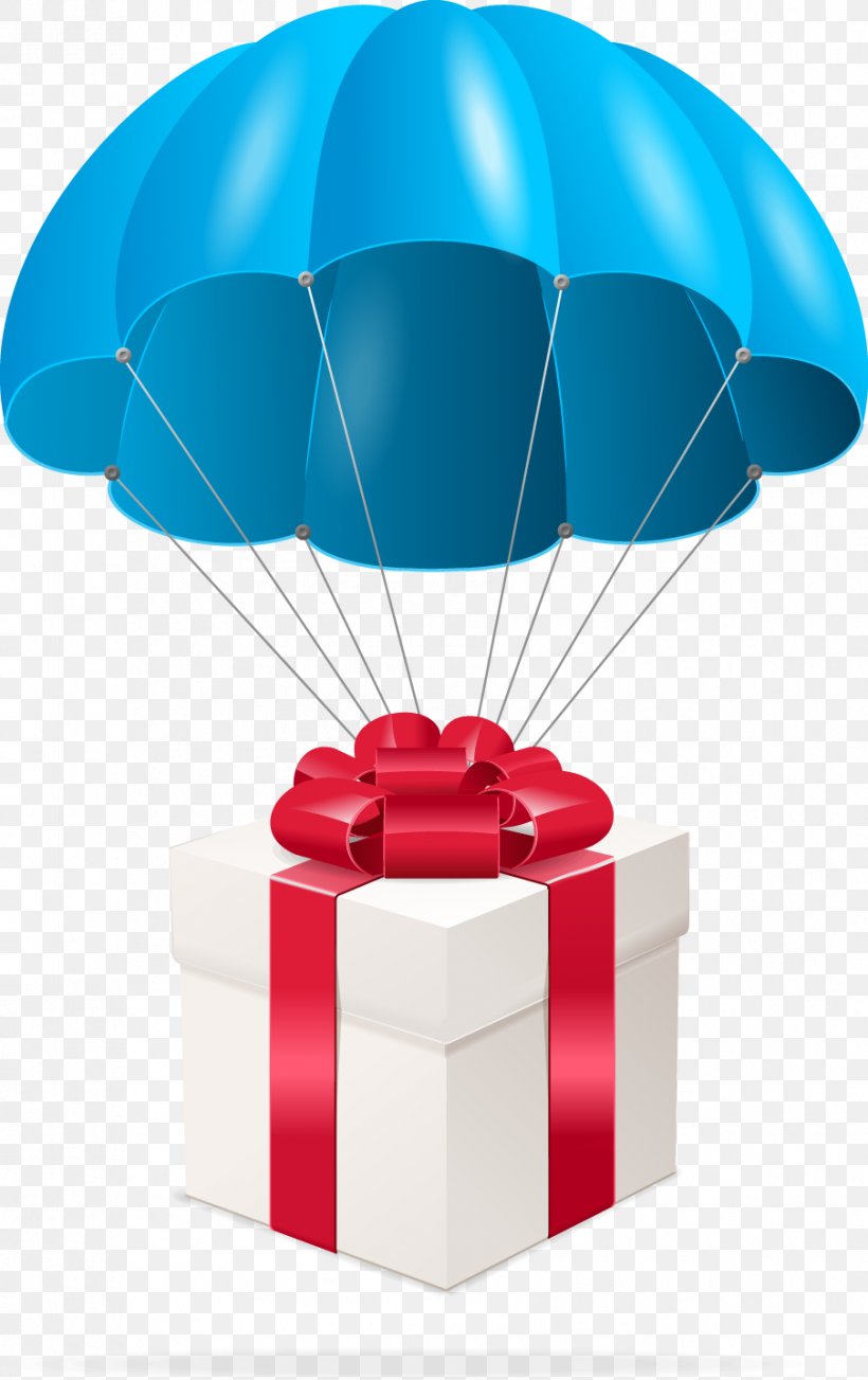 Gift Parachute Stock Illustration Box, PNG, 904x1437px, Gift, Box, Flat Design, Mail, Parachute Download Free