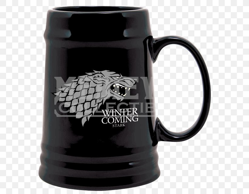 House Stark House Targaryen Beer Stein Winter Is Coming Mug, PNG, 639x639px, House Stark, Beer Stein, Ceramic, Collectable, Cup Download Free