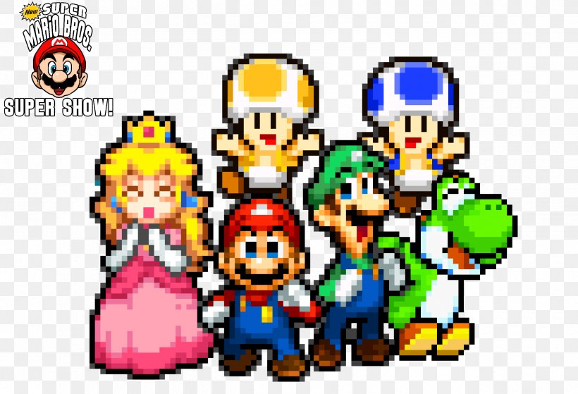 Mario Bros. New Super Mario Bros Toad Luigi, PNG, 2500x1705px, Mario Bros, Art, Cartoon, Luigi, Mario Download Free