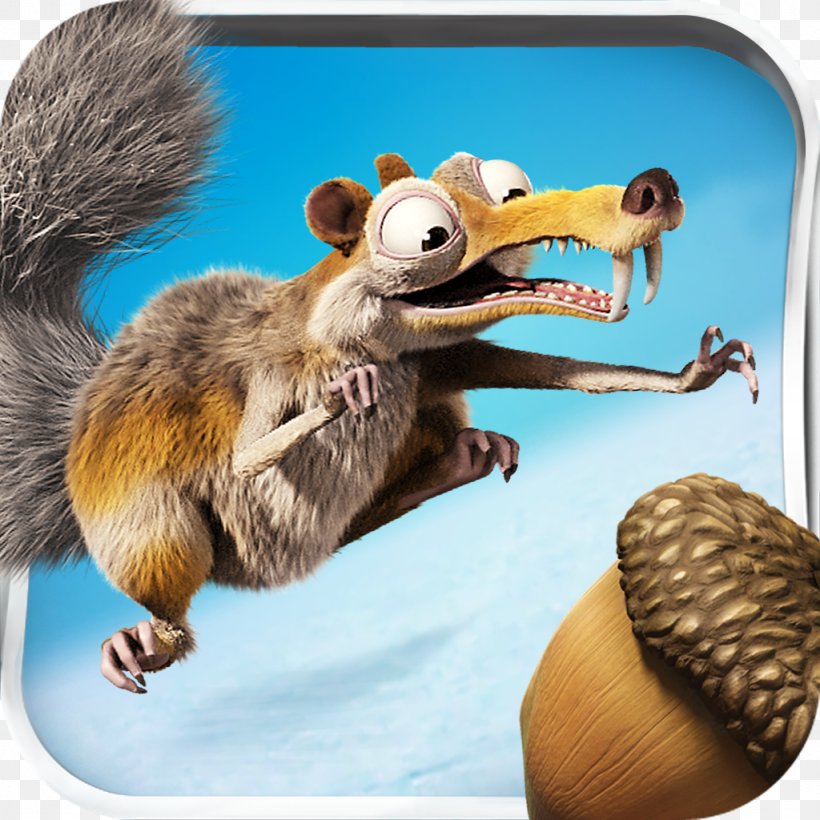 Era Do Gelo Aventura Scrat Squirrel Ice Age Village App Report, PNG, 1024x1024px, Scrat, Acorn, Android, App Report, Fauna Download Free