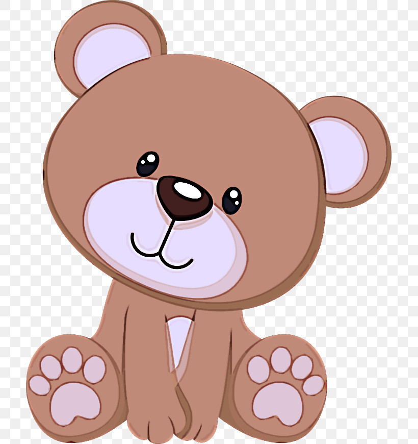 Teddy Bear, PNG, 717x870px, Cartoon, Bear, Brown, Brown Bear, Head Download Free