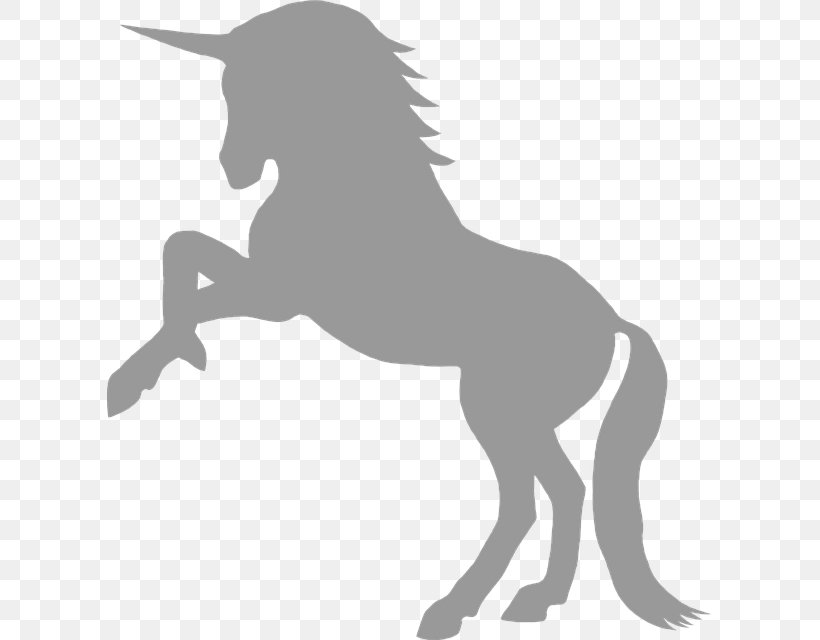 Horse Unicorn Silhouette Clip Art, PNG, 606x640px, Horse, Art, Black And White, Carnivoran, Colt Download Free