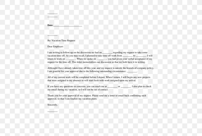 Paid Time Off Letter Annual Leave Leave Of Absence Vacation, PNG, 532x551px, Paid Time Off, Annual Leave, Application For Employment, Area, Brand Download Free
