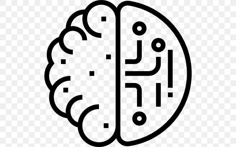 Artificial Intelligence Machine Learning Cognitive Neuroscience Technology, PNG, 512x512px, Artificial Intelligence, Aiml, Area, Black And White, Brand Download Free