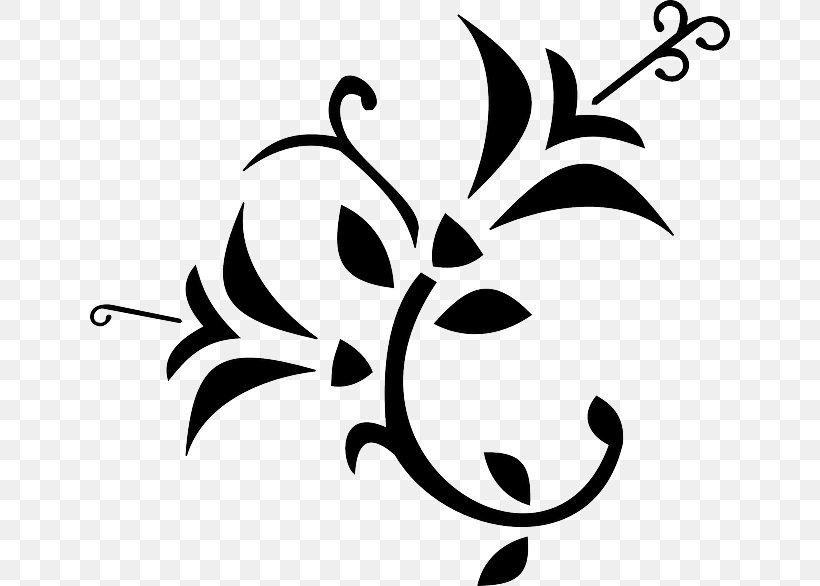 Flower Clip Art, PNG, 640x586px, Flower, Artwork, Black, Black And White, Branch Download Free