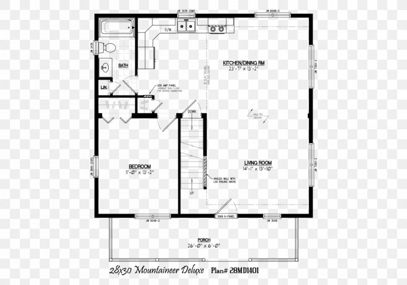 House Plan Floor Plan Log Cabin, PNG, 1000x699px, House Plan, Area, Bedroom, Building, Diagram Download Free
