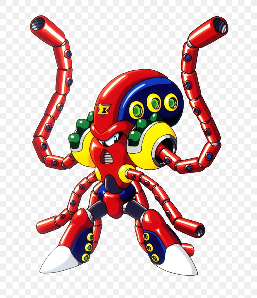 Mega Man X4 Mega Man Maverick Hunter X Octopus Mega Man Battle Network 3, PNG, 750x950px, Mega Man X, Animal Figure, Body Jewelry, Capcom, Cephalopod Download Free