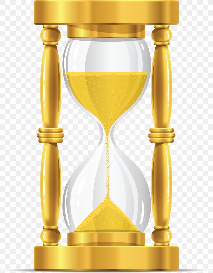 Hourglass Gold Sand Clip Art, PNG, 4397x5654px, Hourglass, Clock, Egg Timer, Flat Design, Glass Download Free