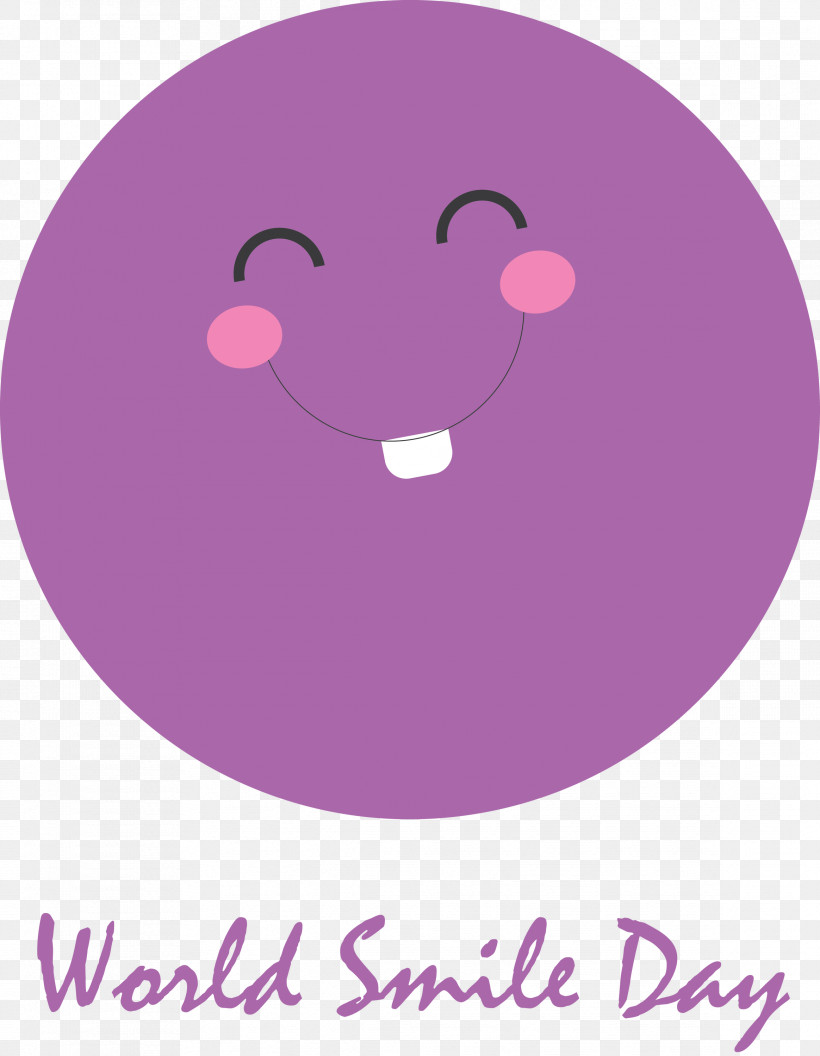 World Smile Day Smile Day Smile, PNG, 2328x3000px, World Smile Day, Analytic Trigonometry And Conic Sections, Cartoon, Circle, Lavender Download Free