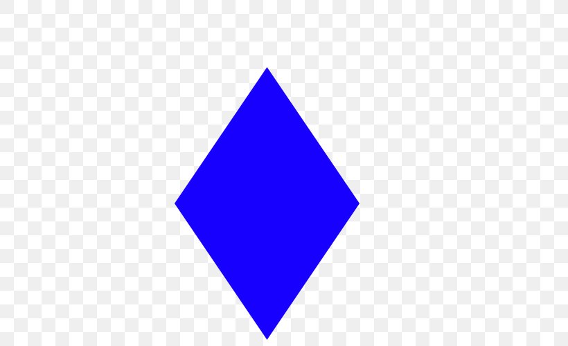 Rhombus Shape Area Two-dimensional Space Parallelogram, PNG, 500x500px, Rhombus, Area, Blue, Brand, Electric Blue Download Free