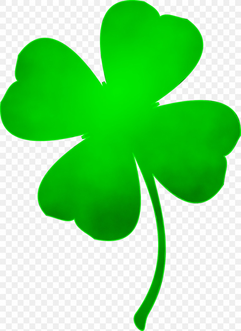 Shamrock, PNG, 960x1319px, Watercolor, Clover, Green, Leaf, Paint Download Free
