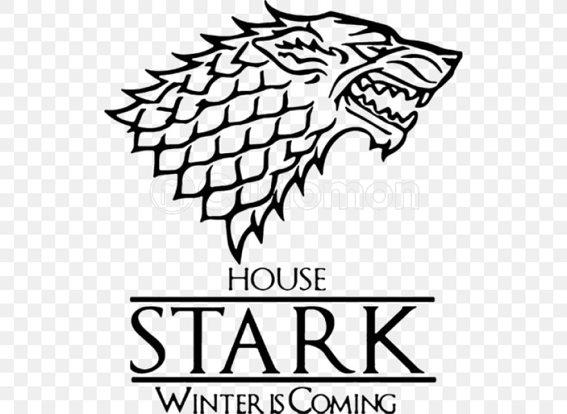 A Game Of Thrones Daenerys Targaryen House Stark Winter Is Coming House Targaryen, PNG, 600x600px, Game Of Thrones, Area, Artwork, Beak, Black And White Download Free