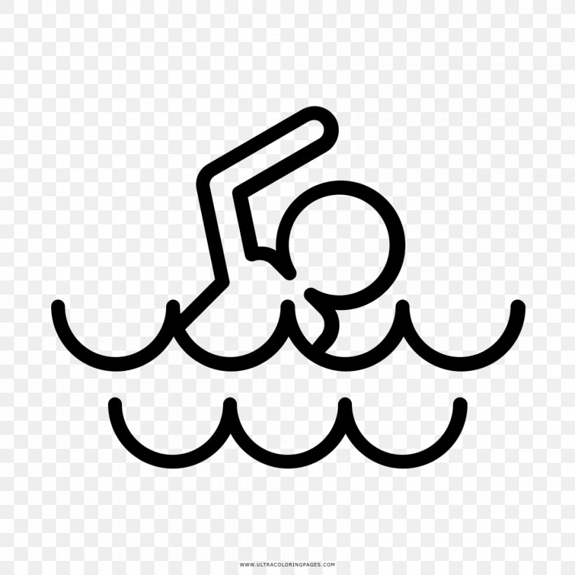 Coloring Book Drawing Swimming, PNG, 1000x1000px, Coloring Book, Black And White, Book, Child, Crayola Download Free