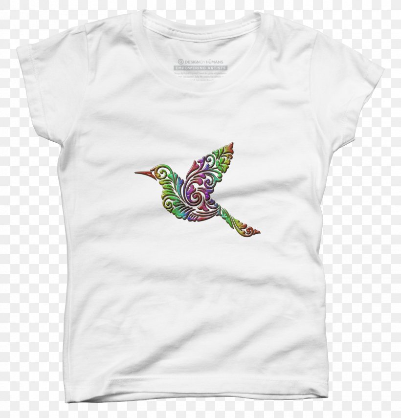 T-shirt Design By Humans Sleeve Purple Neck, PNG, 1725x1800px, Tshirt, Cartoon Network, Design By Humans, Feather, Neck Download Free