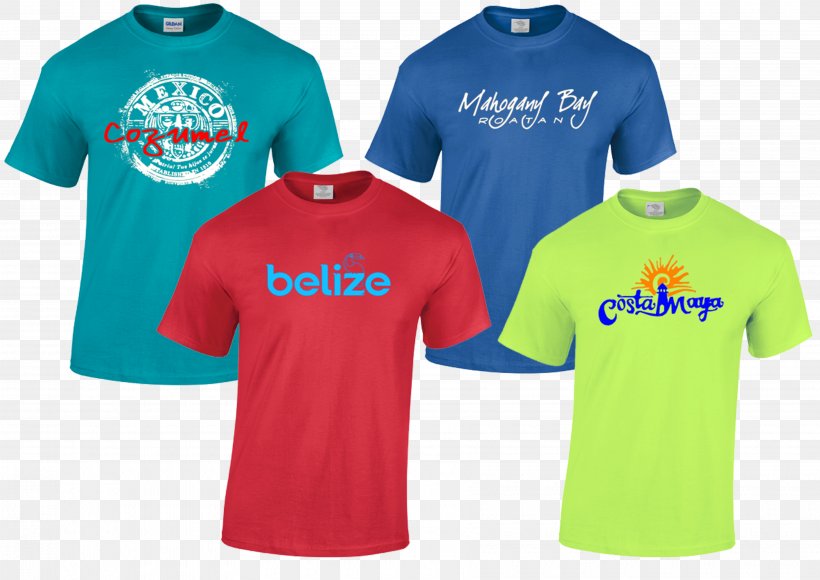 T-shirt Sports Fan Jersey Sleeve Belize, PNG, 3600x2550px, Tshirt, Active Shirt, Belize, Blouse, Blue Download Free