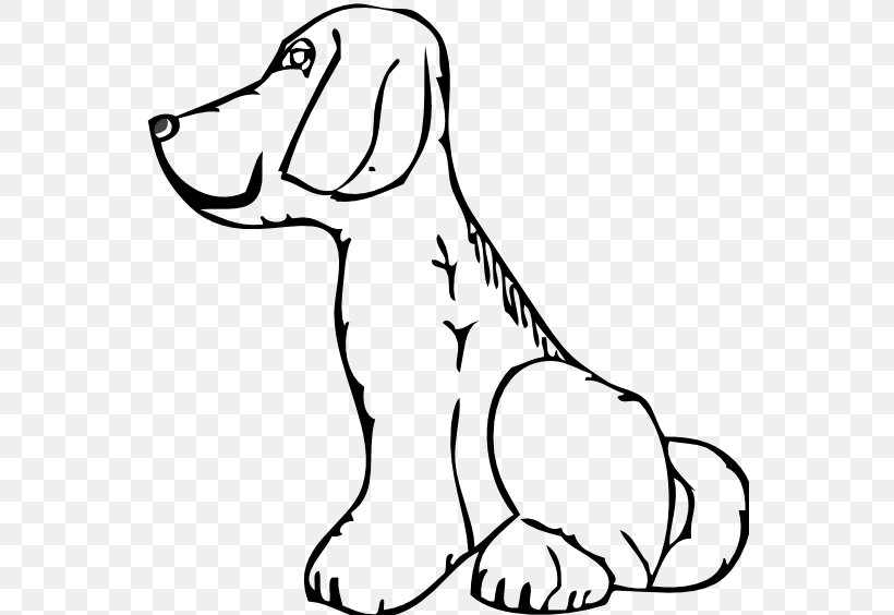 Dog Black And White Clip Art, PNG, 555x564px, Dog, Area, Art, Artwork, Black And White Download Free