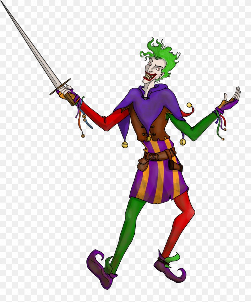 Joker Middle Ages Harley Quinn Jester Evil Clown, PNG, 964x1157px ...