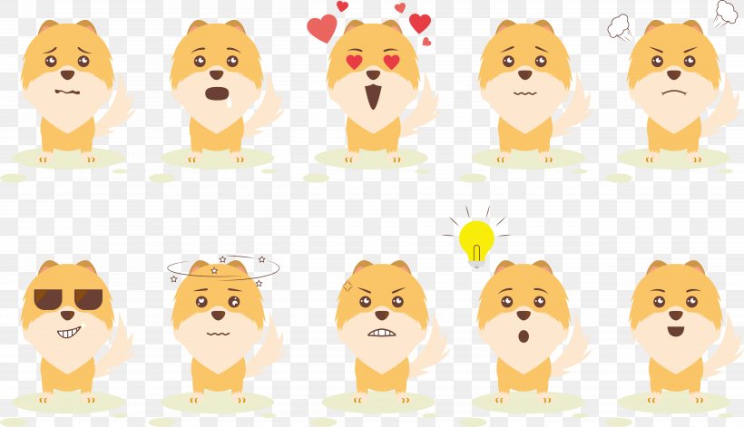 Pomeranian Puppy Dog Breed Cartoon, PNG, 5084x2923px, Pomeranian, Art, Carnivoran, Cartoon, Cat Like Mammal Download Free