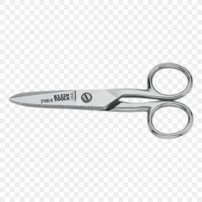 Klein Tools Electrician Scissors Cutting, PNG, 1000x1000px, Klein Tools, American Wire Gauge, Blade, Cutting, Electrician Download Free