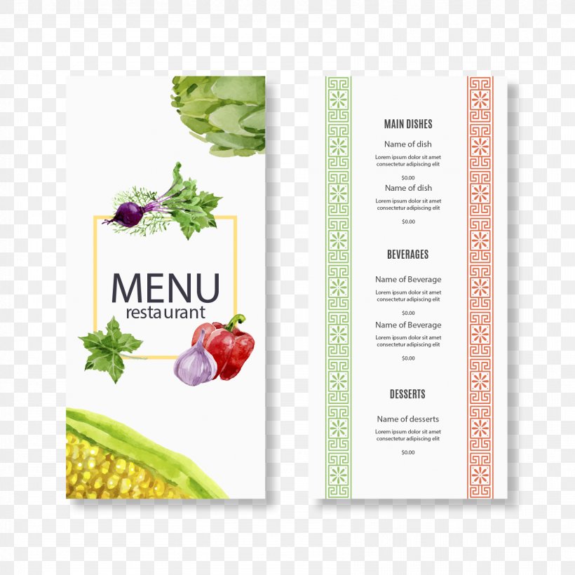 Menu Restaurant Euclidean Vector Food, PNG, 1667x1667px, Menu, Advertising, Brand, Cook, Cuisine Download Free