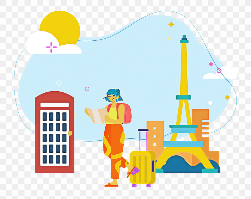 Paris Travel, PNG, 2500x1982px, Paris, Behavior, Cartoon, Human, Line Download Free