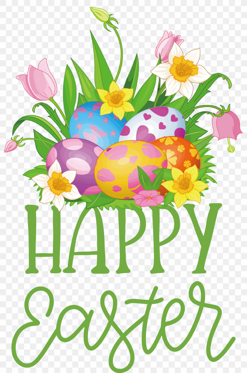 Happy Easter, PNG, 1986x3000px, Happy Easter, Cartoon, Easter Lily, Flower, Lily Download Free