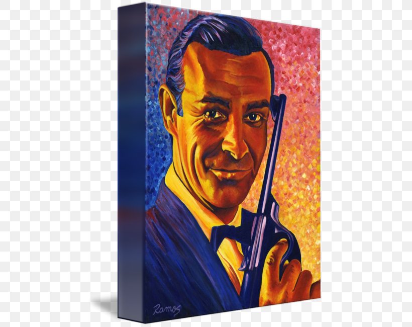 Sean Connery Acrylic Paint Gallery Wrap Canvas Illustration, PNG, 469x650px, Sean Connery, Acrylic Paint, Acrylic Resin, Art, Canvas Download Free