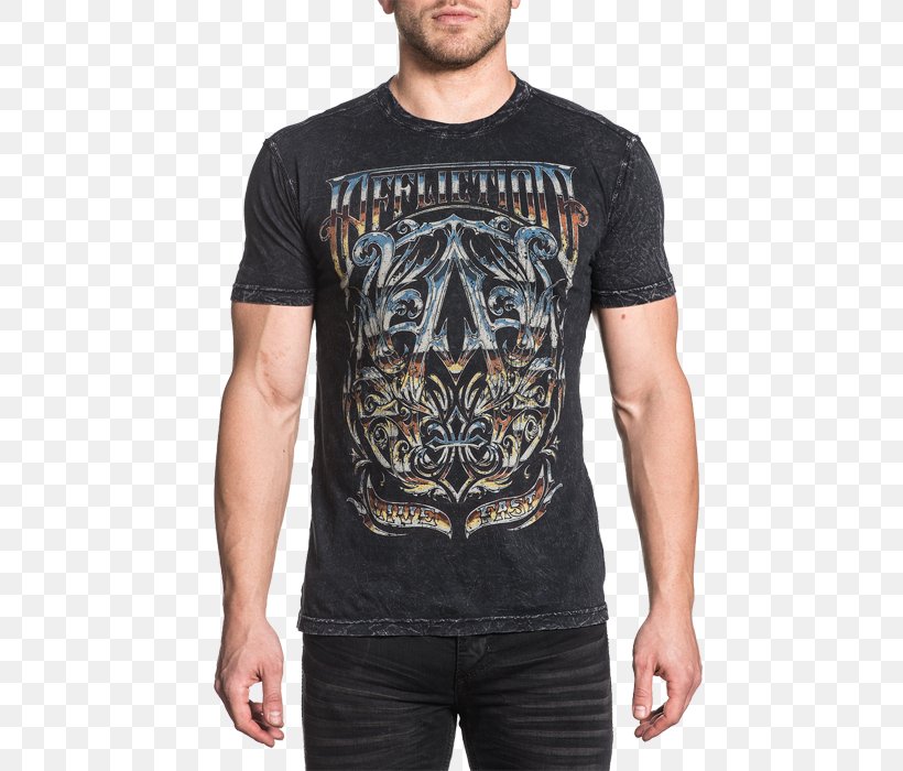 T-shirt Affliction Clothing Sleeve Top, PNG, 700x700px, Tshirt, Affliction Clothing, Black, Brand, Chemisette Download Free