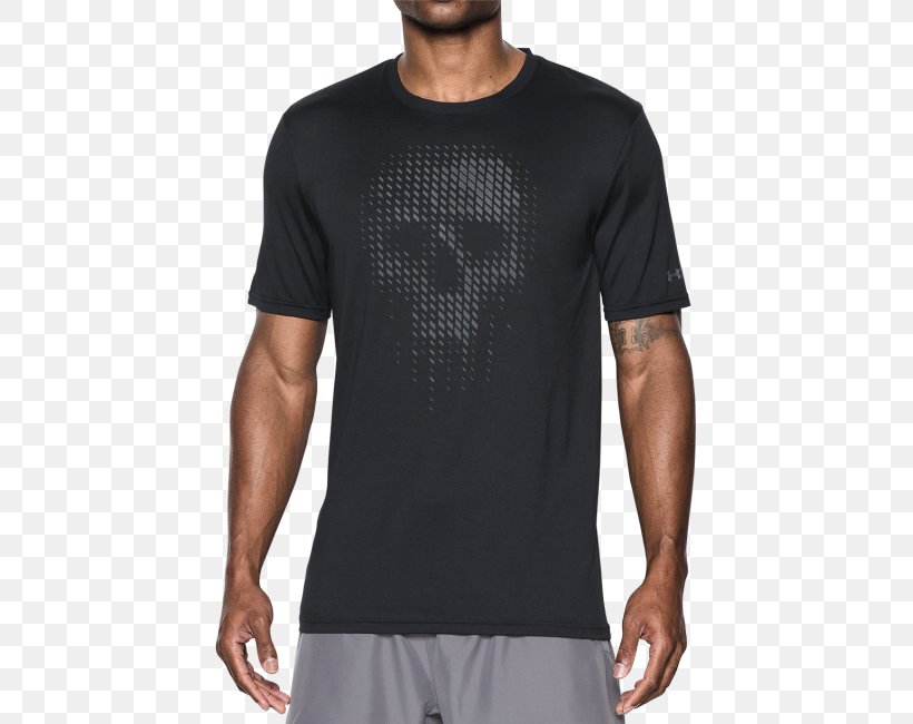 T-shirt Under Armour Neckline Clothing Sneakers, PNG, 615x650px, Tshirt, Active Shirt, Black, Clothing, Clothing Accessories Download Free