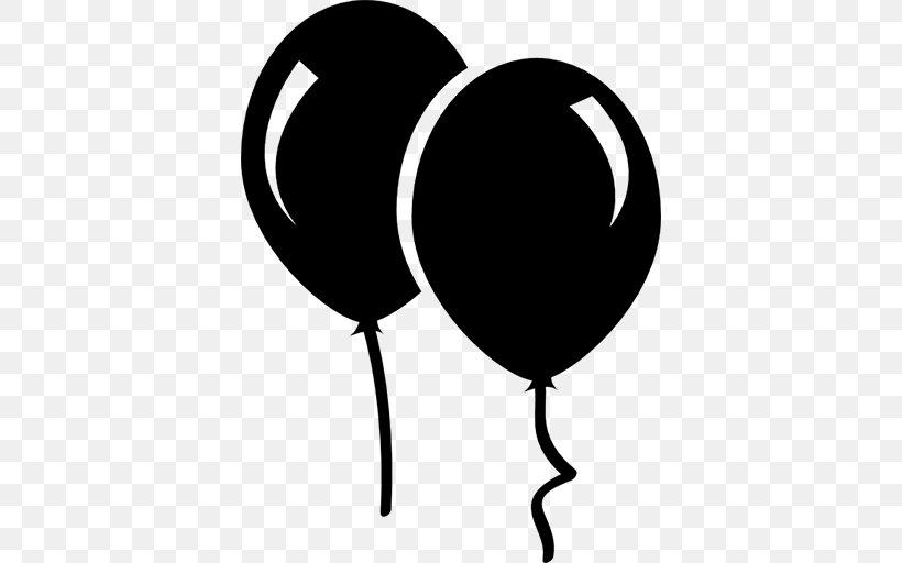 Balloon Clip Art, PNG, 512x512px, Balloon, Black, Black And White, Gas Balloon, Gift Download Free