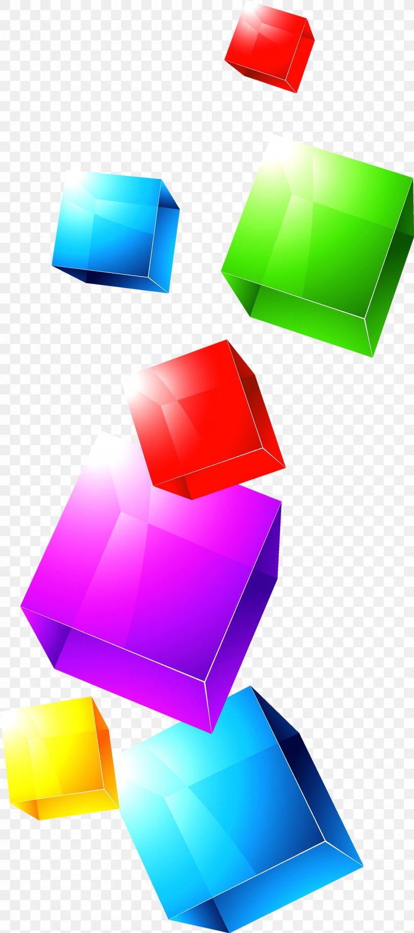 Colorful Cube, PNG, 1200x2700px, Colorful Cube, Cube, Lijnperspectief, Magenta, Plastic Download Free