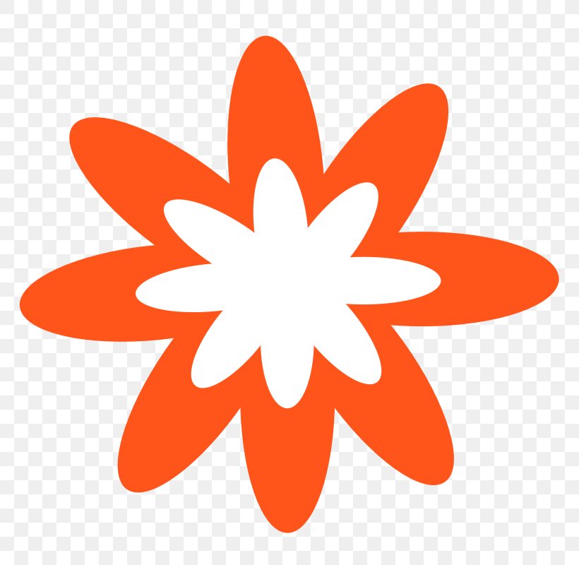 Flower Orange Clip Art, PNG, 800x800px, Flower, Floral Design, Flowering Plant, Free, Leaf Download Free