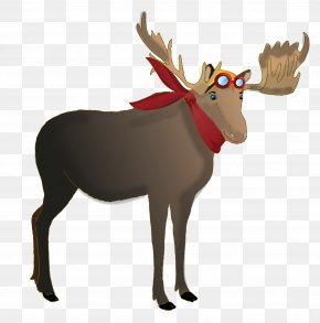 Reindeer - Moose Reindeer Antler Mammal PNG