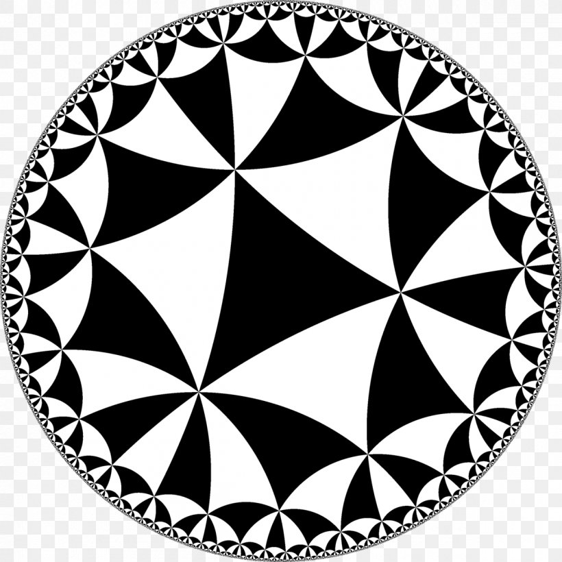 Tessellation Complex Analysis Geometry Mathematics Schwarz Triangle, PNG, 1200x1200px, Tessellation, Area, Black, Black And White, Complex Analysis Download Free