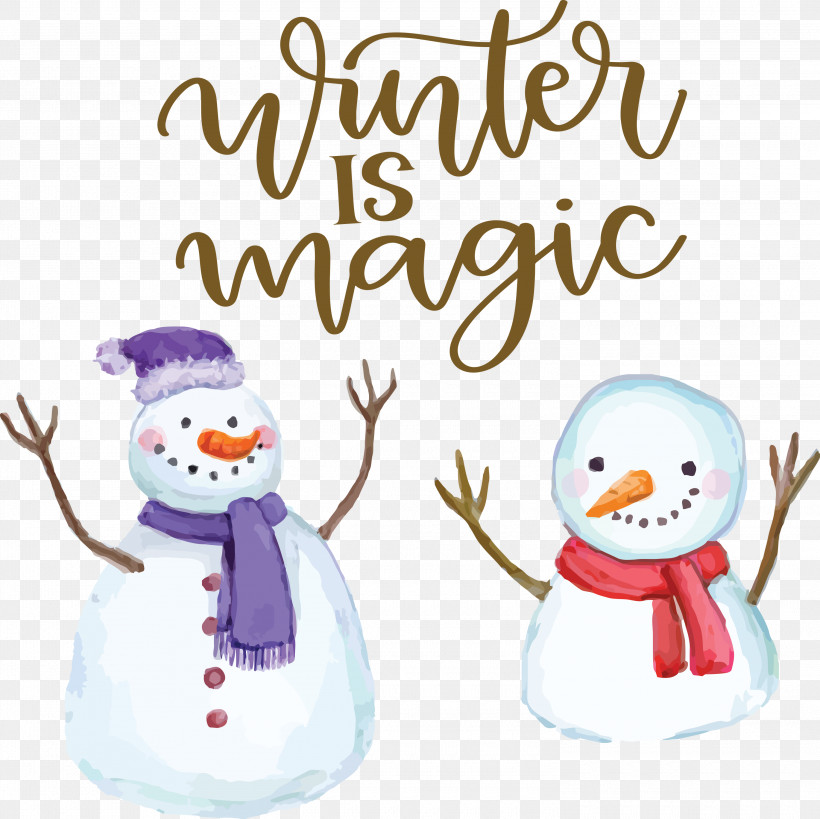 Winter Is Magic Hello Winter Winter, PNG, 3000x2998px, Winter Is Magic, Biology, Cartoon, Christmas Day, Christmas Ornament Download Free