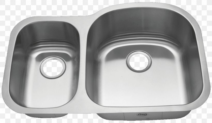 Kitchen Sink Countertop Stainless Steel Drain, PNG, 2369x1380px, Sink, Acrylic Paint, Bathroom, Bathroom Sink, Bowl Download Free