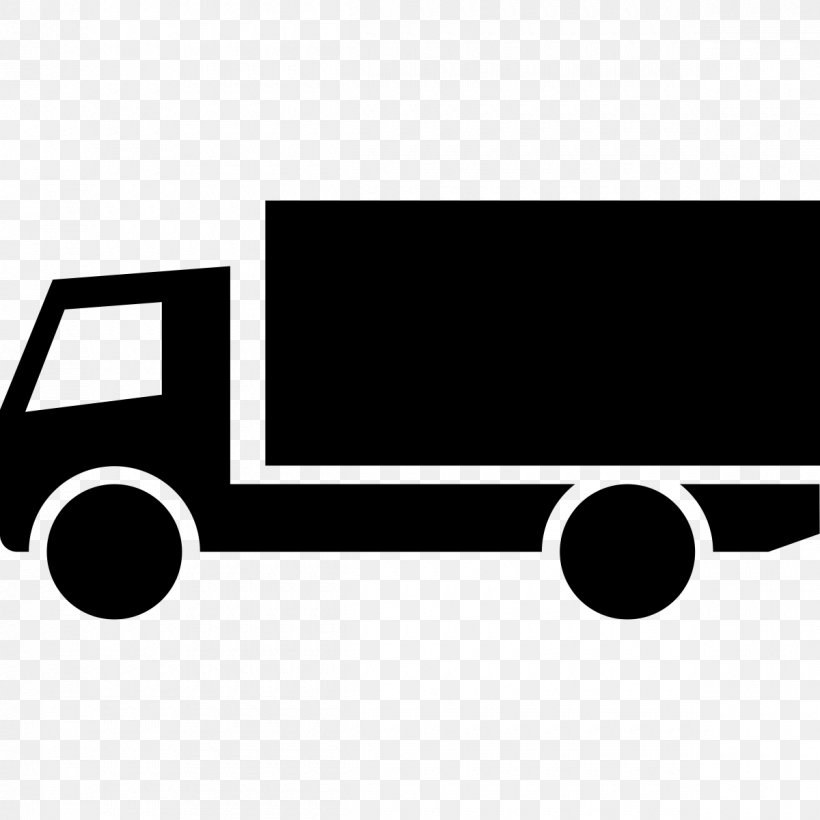 Car Van Large Goods Vehicle Truck Clip Art, PNG, 1200x1200px, Car, Black, Black And White, Brand, Cargo Download Free