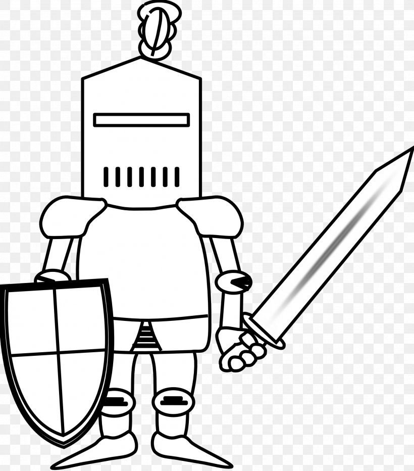 Knight Middle Ages Clip Art, PNG, 1969x2240px, Knight, Area, Armour, Artwork, Black Download Free