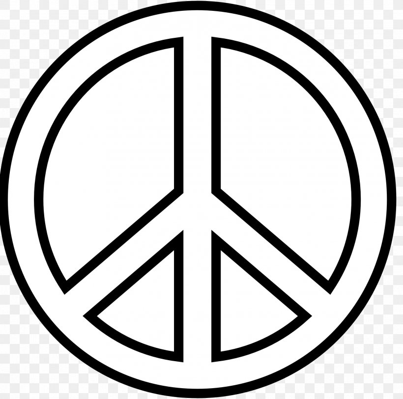 Peace Symbols Black And White Drawing Clip Art, PNG, 1969x1952px, Peace Symbols, Area, Black And White, Brand, Coloring Book Download Free