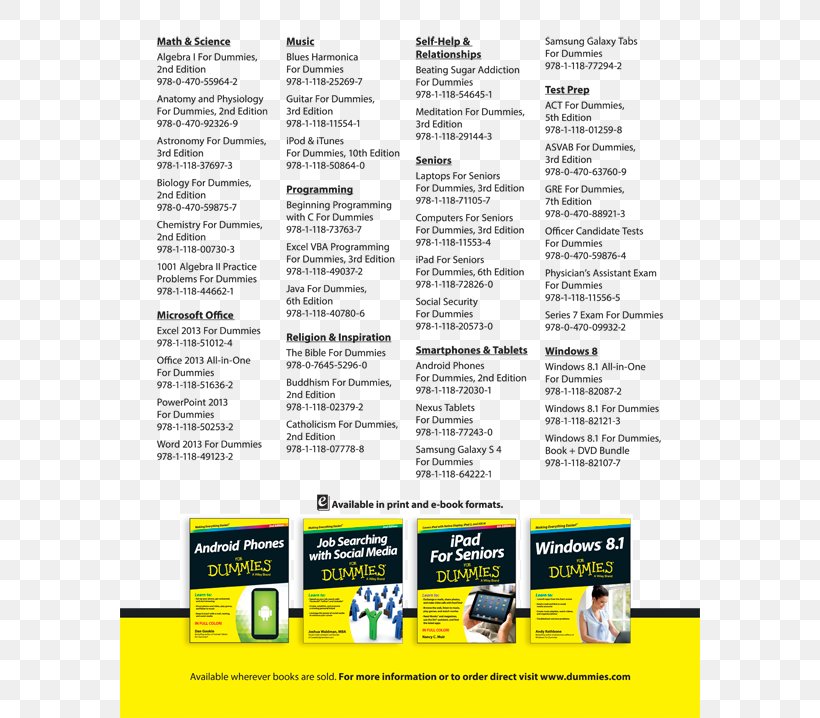 Infographics For Dummies Paperback Book Brochure, PNG, 580x718px, Paperback, Area, Book, Brochure, Text Download Free