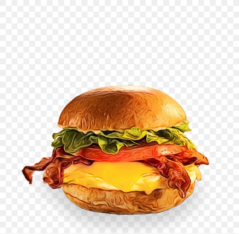 Junk Food Cartoon, PNG, 685x802px, Hamburger, American Food, Bacon, Bacon Sandwich, Baconator Download Free