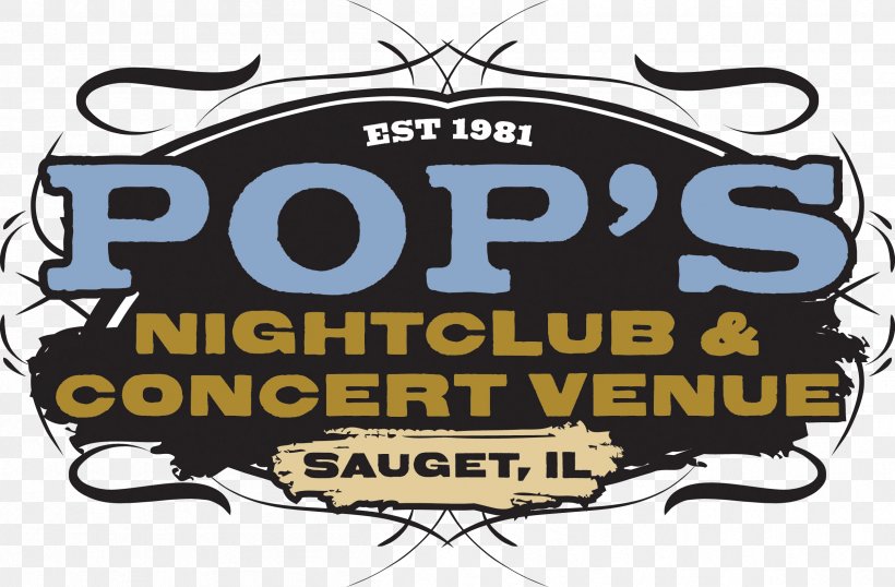 Pop's Nightclub & Concert Venue St. Louis Bombers Rugby Football Club Kansas City Blues Logo, PNG, 2411x1583px, Nightclub, Brand, Coheed And Cambria, Concert, Illinois Download Free