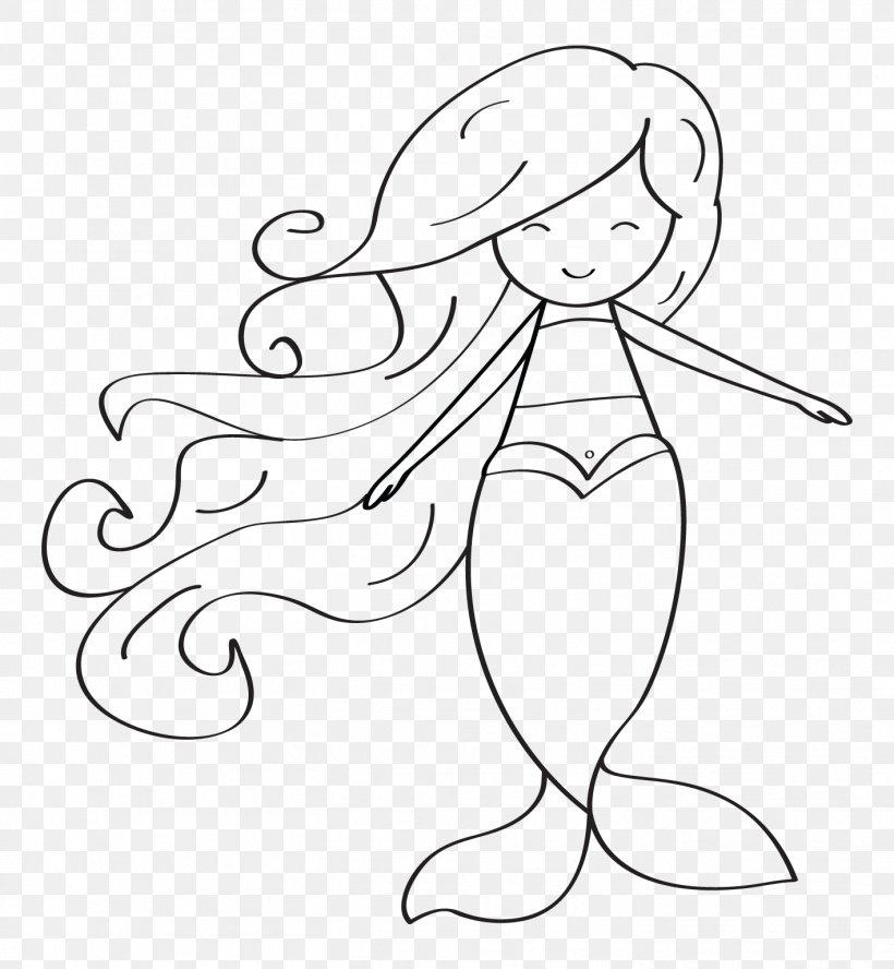 A Mermaid Template Clip Art, PNG, 1417x1535px, Watercolor, Cartoon, Flower, Frame, Heart Download Free