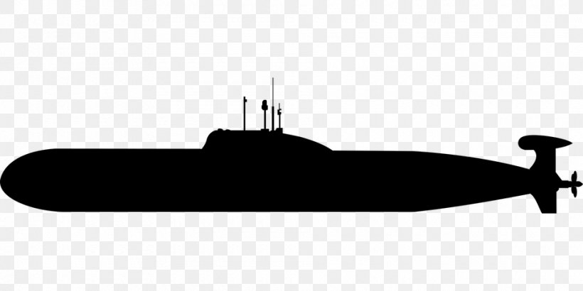 Attack Submarine SSN Clip Art, PNG, 960x480px, Submarine, Attack Submarine, Ballistic Missile Submarine, Black And White, Copyright Download Free