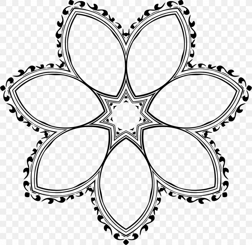 Floral Design Black And White Clip Art, PNG, 2350x2290px, Floral Design, Art, Auto Part, Black And White, Body Jewelry Download Free