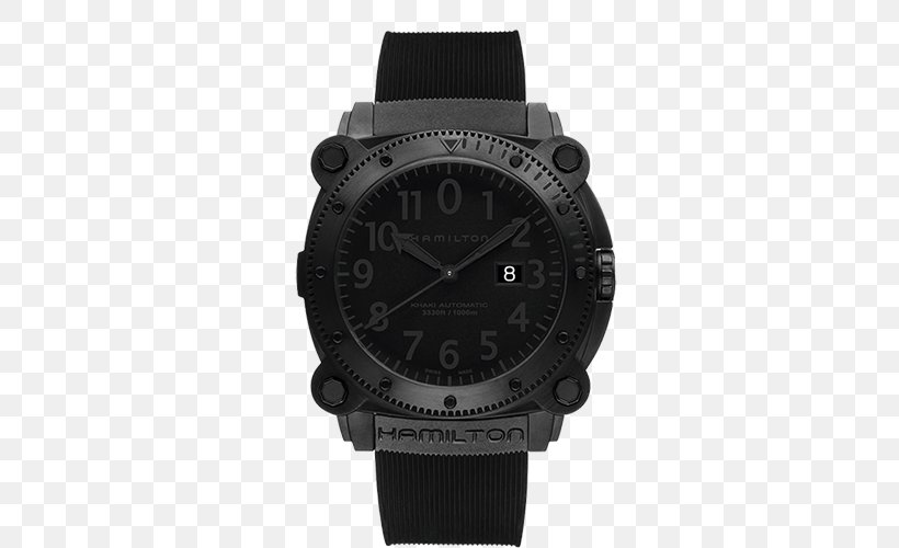 Hamilton Watch Company Automatic Watch Rolex Frogman, PNG, 500x500px, Hamilton Watch Company, Automatic Watch, Black, Brand, Diving Watch Download Free