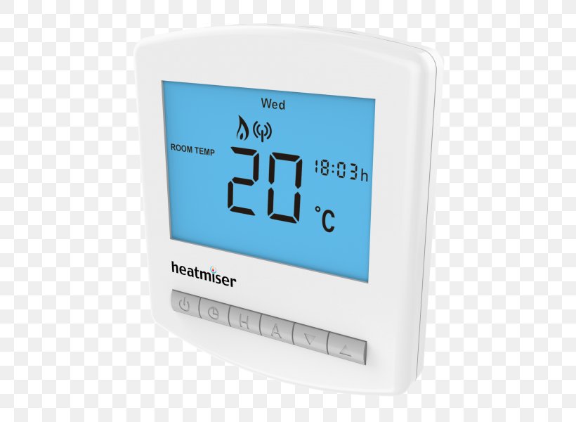 Heatmiser Programmable Thermostat Underfloor Heating Central Heating, PNG, 600x600px, Heatmiser, Boiler, Central Heating, Data Logger, Electricity Download Free