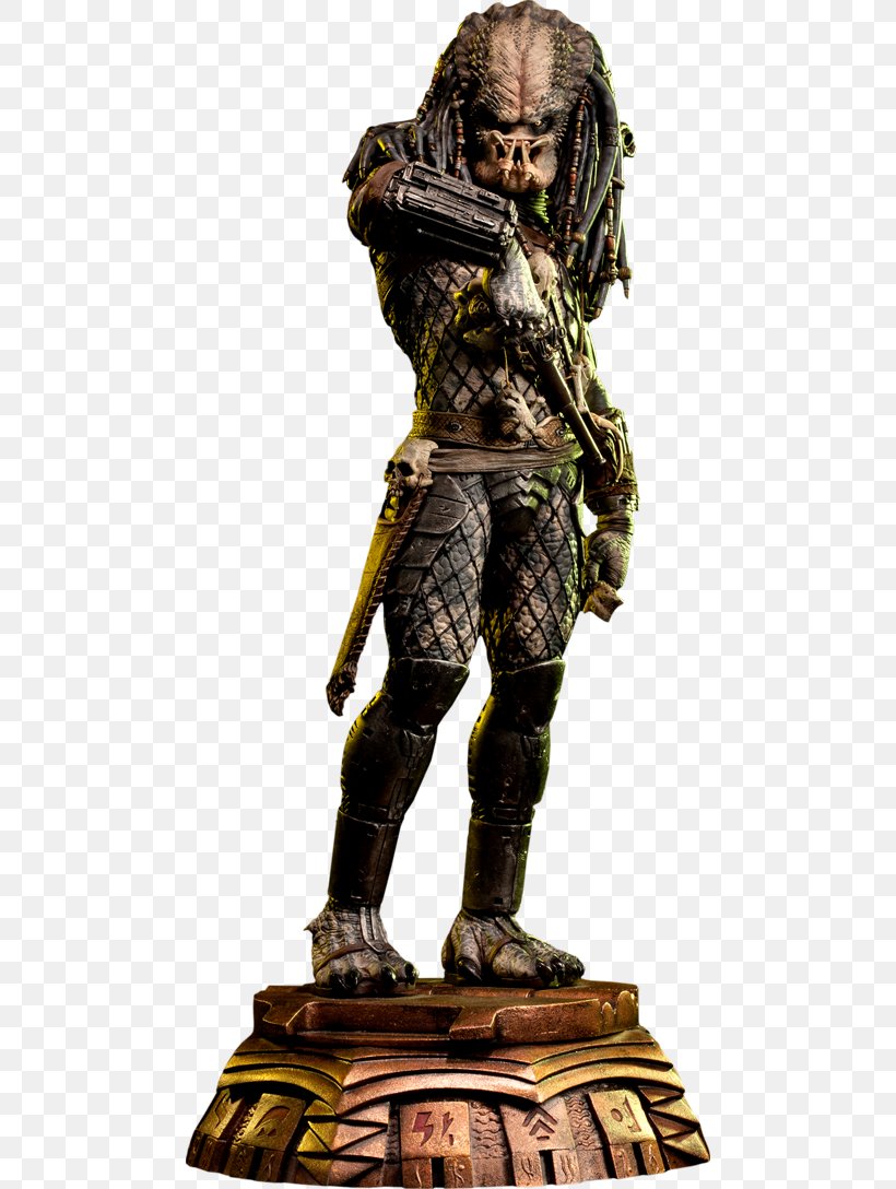 Predator Sideshow Collectibles Statue Sculpture, PNG, 480x1088px, Predator, Action Toy Figures, Alien, Alien Vs Predator, Bronze Download Free