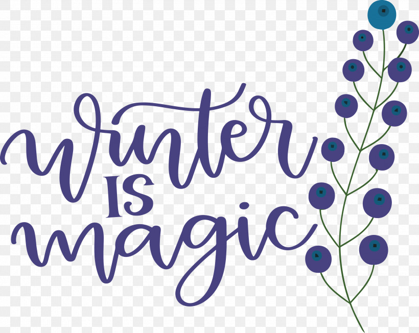 Winter Is Magic Hello Winter Winter, PNG, 3000x2387px, Winter Is Magic, Branching, Calligraphy, Cobalt, Cobalt Blue Download Free