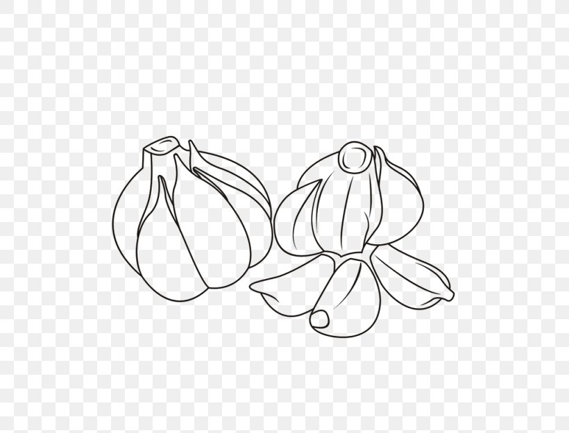 Garlic Vegetable Ramsons, PNG, 1024x780px, Garlic, Black And White, Cartoon, Creative Work, Drawing Download Free